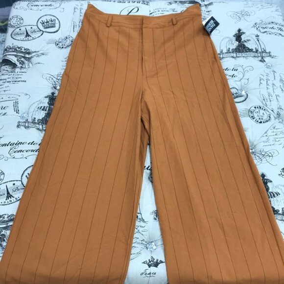 Danielle Bernstein Pinstripe Trouser Pants - Picture 3 of 5